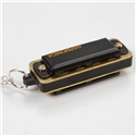 Swan 4 Hole 8 Tone Mini Harmonica with Necklace for Kids Gift (Black)
