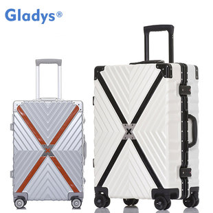 Gladys/歌莱蒂丝行李箱女万向轮登机箱20寸密码箱旅行箱拉杆箱男