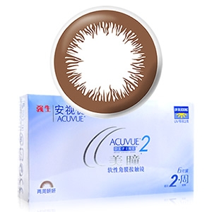 强生美瞳妍妍两周抛隐形眼镜6片装