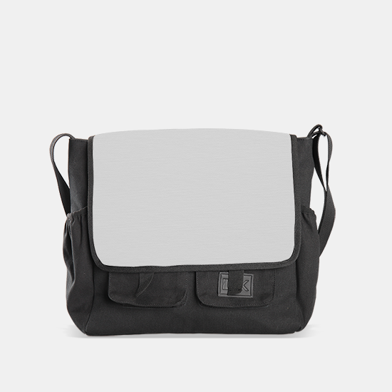 斜挎翻盖涂鸦背包