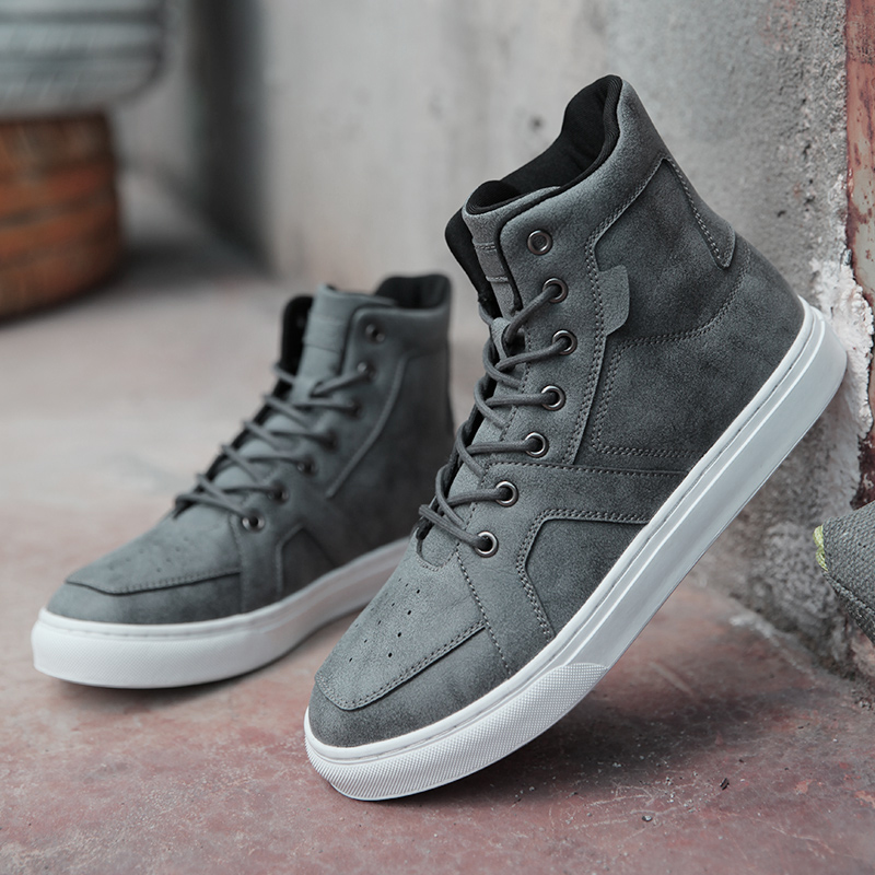 残尘 侠影 灰色女款 高帮超纤秋冬靴