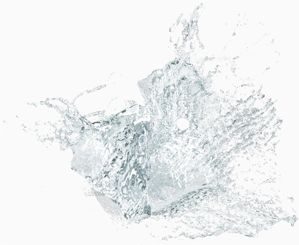 HERO8 Black 被碎石击中、溅上水花。