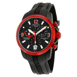 DS Podium Chronograph Black Dial Aluminum Black Rubber Men's Watch C0016399705702
