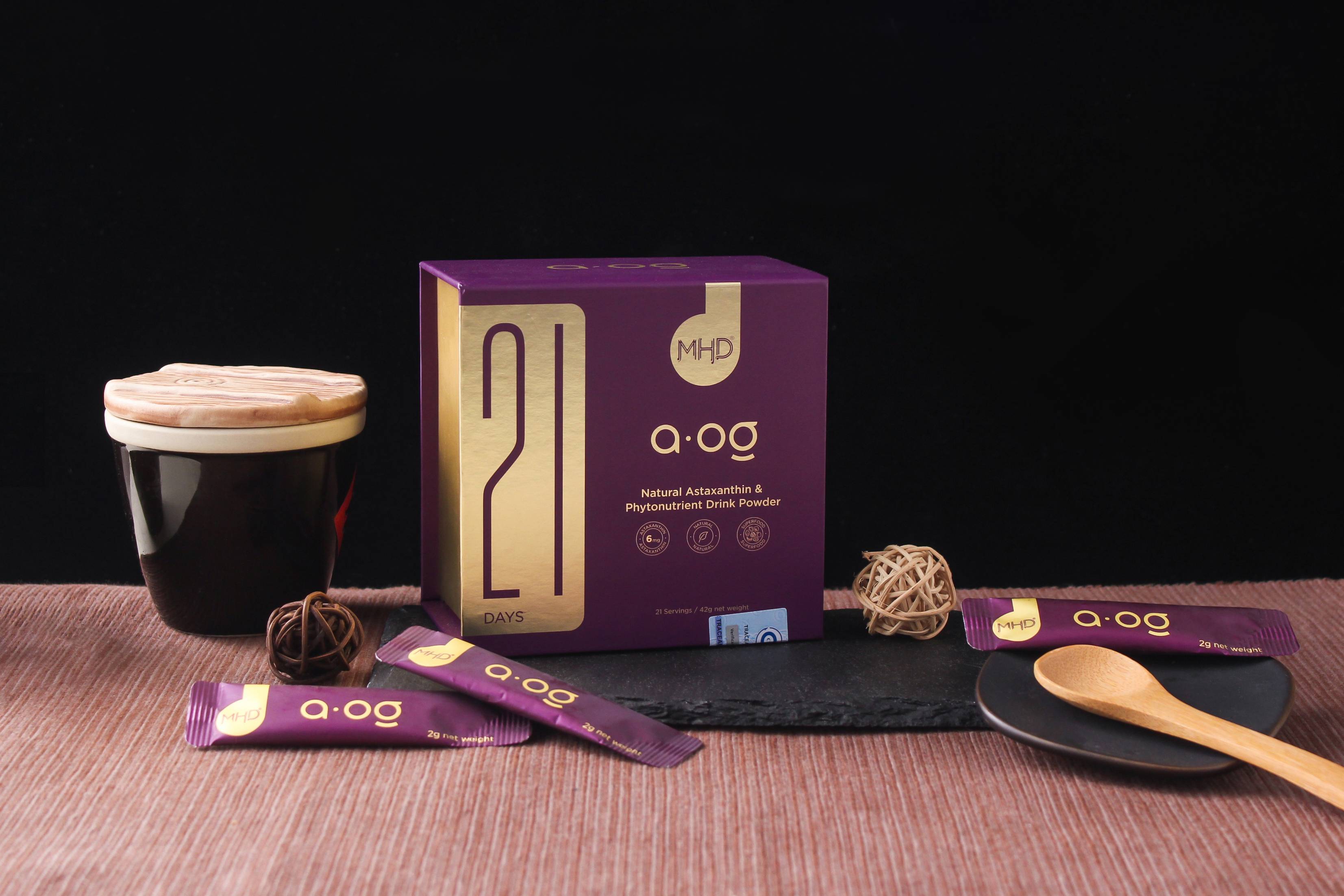 新西兰MHD 虾青素21天精华冻干粉冲剂 21袋/盒 多规格可选