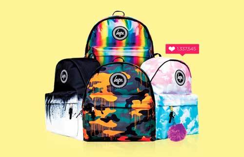 红潮伦敦街头！英国潮牌《 hype》平价大学生后背包