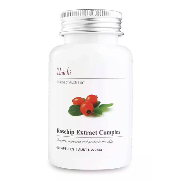 【改善肤质】Unichi 澳源优驰 玫瑰果精华胶囊 60粒 降低黑色素 肌肤