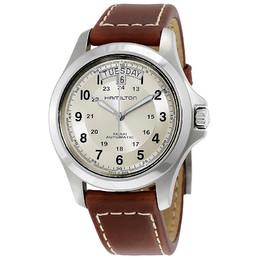 Khaki Field King Automatic Silver Dial Men's Watch