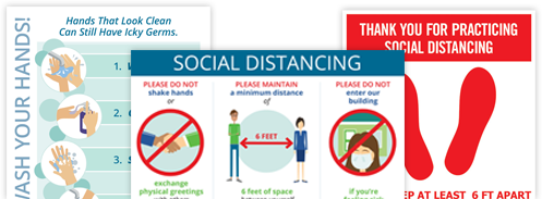 View our large variety of posters,
notices, and clings. 