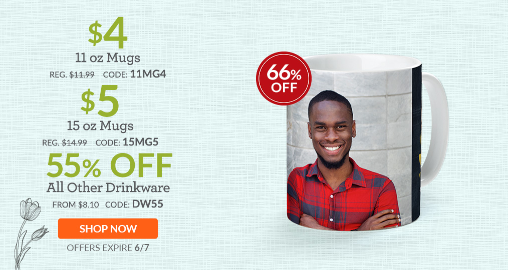 Springtime Drinkware Offers