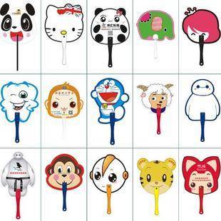 广告扇定制塑料学校扇子定做宣传扇团扇大胶扇印刷logo卡通扇订做