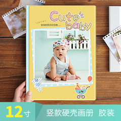 12寸竖款硬壳画册 胶装
